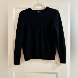 Quince Black Crewneck Pullover Sweater